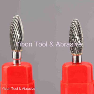 Shank 6mm Flame Carbide rotary files H1228M06