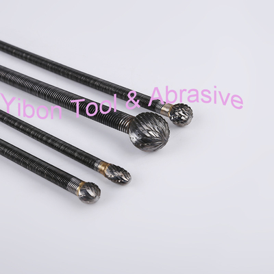 50-700mm Long Flexible Shank Carbide burrs for polishing Pipe